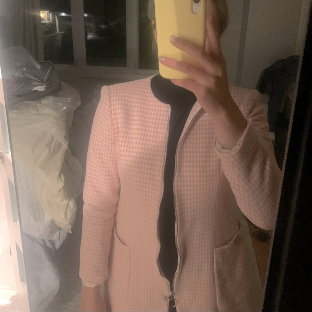 Zara pink blazer